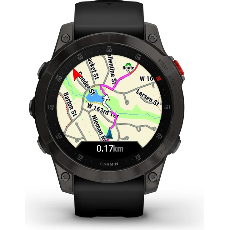 Garmin epix 2 SAPPHIRE Smartwatch GPS, Unisex, 47mm, Polymergehäuse mit Rückseite aus Titan, Silikonarmband, Schwarz/Schiefergrau (010-02582-11) – Bild 7