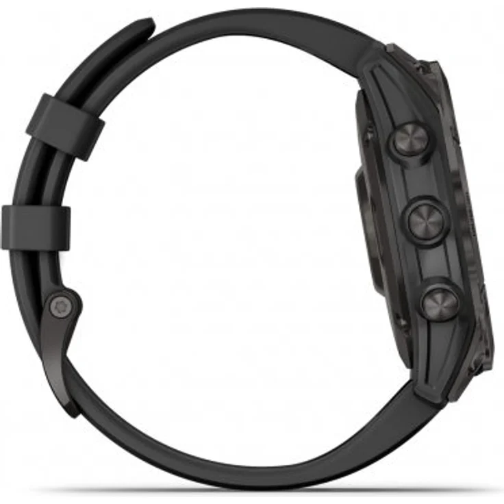 Garmin fenix 7 Sapphire Solar Smartwatch GPS, Unisex, 47mm, Titangehäuse, Silikonarmband, Schiefergrau/Schwarz (010-02540-21) – Bild 5