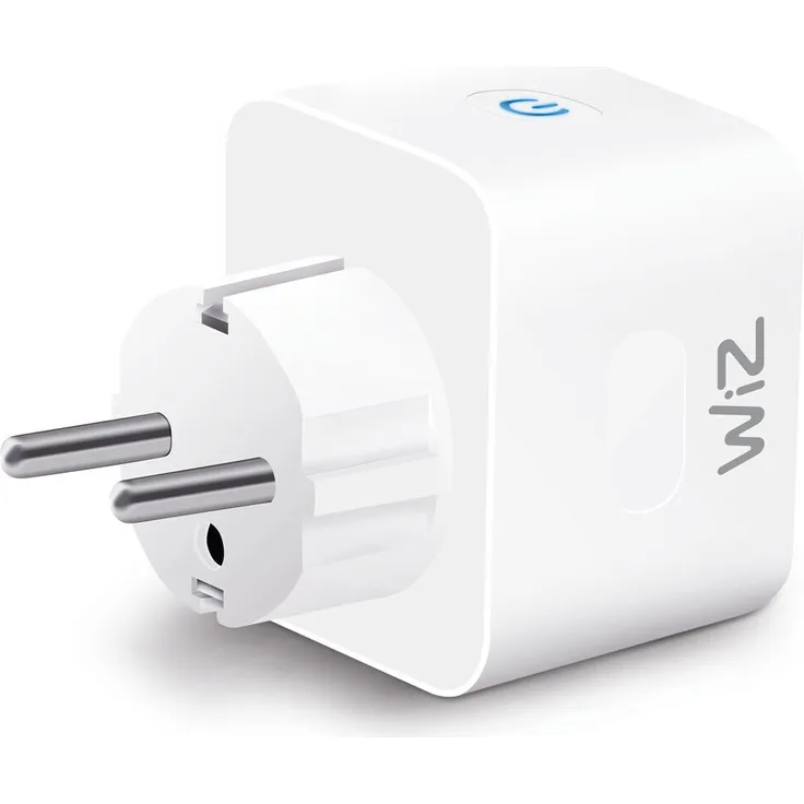 Wiz Hue Smart Plug mit Stromverbrauchsmessung, Smarte Steckdose, Funk-Schalter, Steuerung per App/Stimme über WLAN, inkl. Powermeter, weiß (‎9290024271)