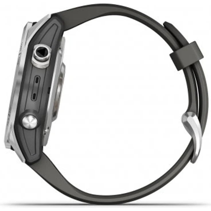 Garmin Fenix 7S Smartwatch GPS, Unisex, 42mm, Polymergehäuse, Silikonarmband, Silber/Grafitgrau (010-02539-01) – Bild 3