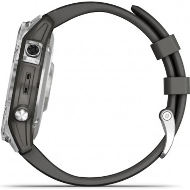 Garmin Fenix 7 Smartwatch GPS, Unisex, 47mm, Polymergehäuse, Silikonarmband, Silber/Grafitgrau (010-02540-01) – Bild 4