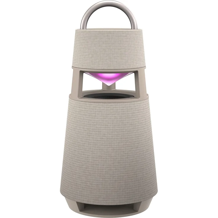LG XBOOM 360 DRP4BE Bluetooth-Lautsprecher mit Beleuchtung, 360°-Sound, beige – Bild 11