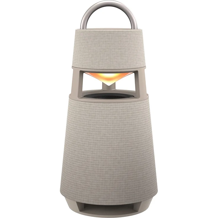 LG XBOOM 360 DRP4BE Bluetooth-Lautsprecher mit Beleuchtung, 360°-Sound, beige – Bild 9
