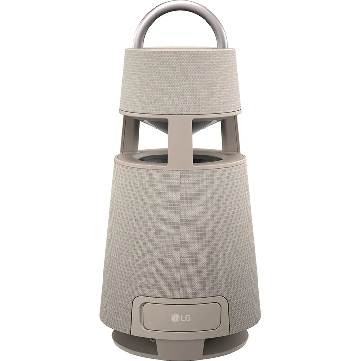 LG XBOOM 360 DRP4BE Bluetooth-Lautsprecher mit Beleuchtung, 360°-Sound, beige – Bild 2