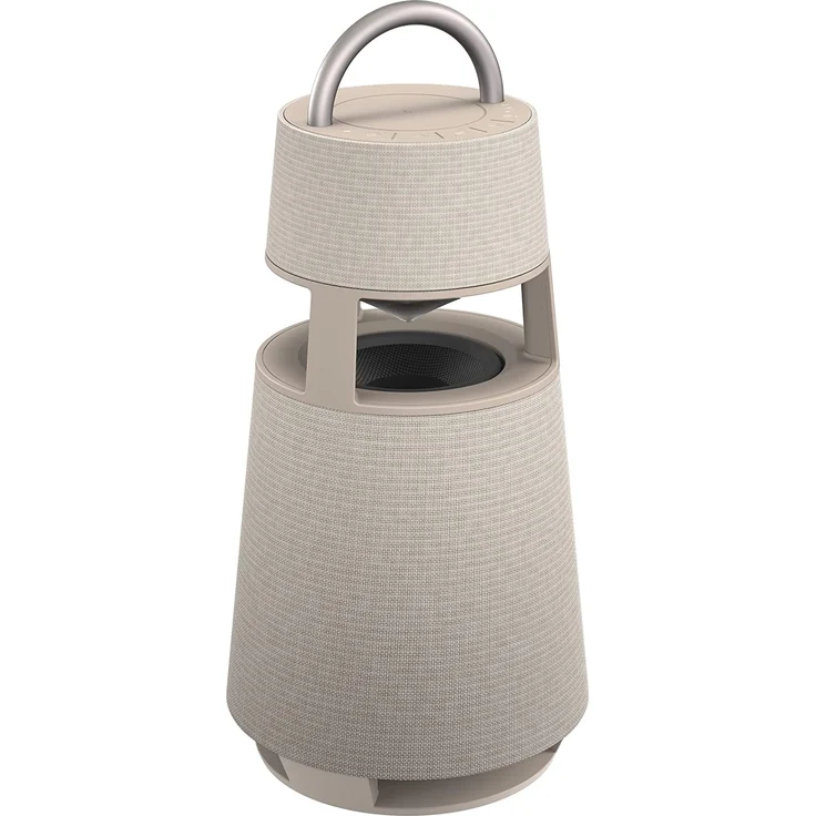 LG XBOOM 360 DRP4BE Bluetooth-Lautsprecher mit Beleuchtung, 360°-Sound, beige – Bild 5