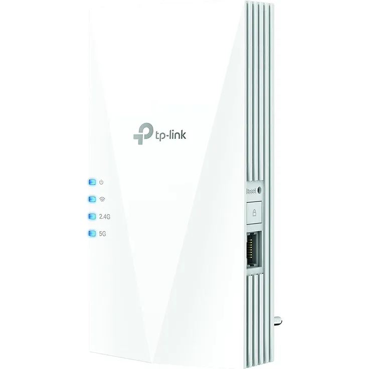 TP-Link RE500X WiFi 6 WLAN Verstärker Repeater AX1500 (Dualband 1200MBit/s 5GHz + 300MBit/s 2,4GHz, Tri-Core 1,5 GHz CPU)