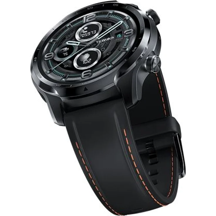 Mobvoi TicWatch Pro 3 LTE P1032000200A Smartwatch GPS, Unisex, 47mm, Edelstahlgehäuse, Silikonarmband, Black – Bild 4