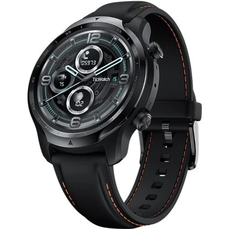 Mobvoi TicWatch Pro 3 LTE P1032000200A Smartwatch GPS, Unisex, 47mm, Edelstahlgehäuse, Silikonarmband, Black – Bild 3
