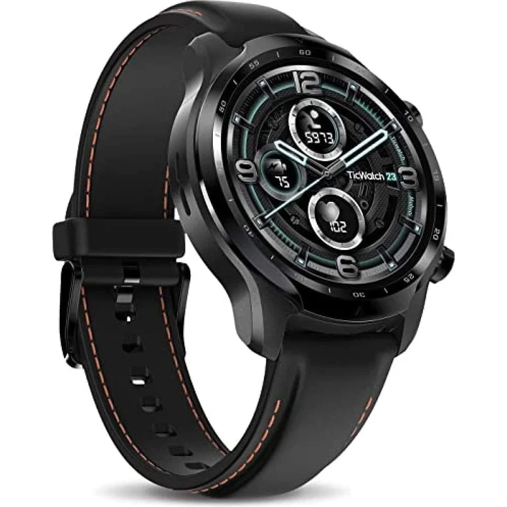 Mobvoi TicWatch Pro 3 LTE P1032000200A Smartwatch GPS, Unisex, 47mm, Edelstahlgehäuse, Silikonarmband, Black – Bild 1