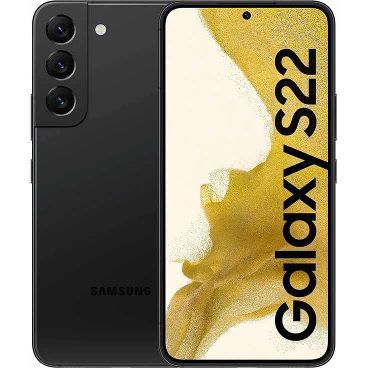 Samsung Galaxy S22 5G Smartphone 15,49cm (6,1 Zoll) AMOLED-Display, 128GB interner Speicher, 8GB RAM, Dual-SIM, Phantom Black – Bild 1