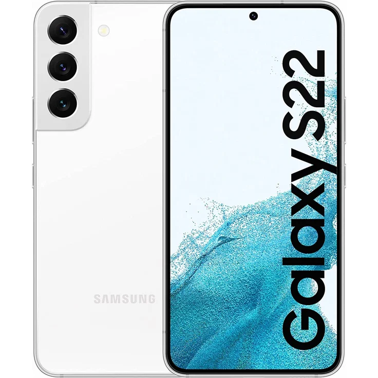 Samsung Galaxy S22 5G Smartphone 15,49cm (6,1 Zoll) AMOLED-Display, 256GB interner Speicher, 8GB RAM, Dual-SIM, Phantom White – Bild 1