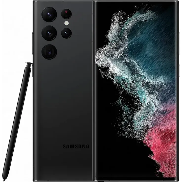 Samsung Galaxy S22 Ultra 5G Smartphone 17,27cm (6,8 Zoll) AMOLED-Display, 1TB interner Speicher, 12GB RAM, Dual-SIM, Phantom Black – Bild 1
