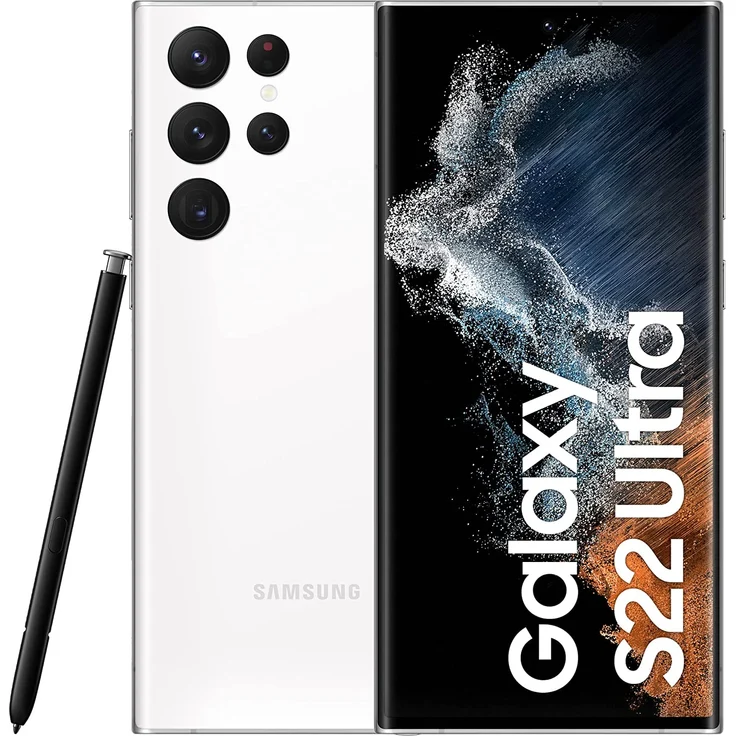 Samsung Galaxy S22 Ultra 5G Smartphone 17,27cm (6,8 Zoll) AMOLED-Display, 512GB interner Speicher, 12GB RAM, Dual-SIM, Phantom White – Bild 1