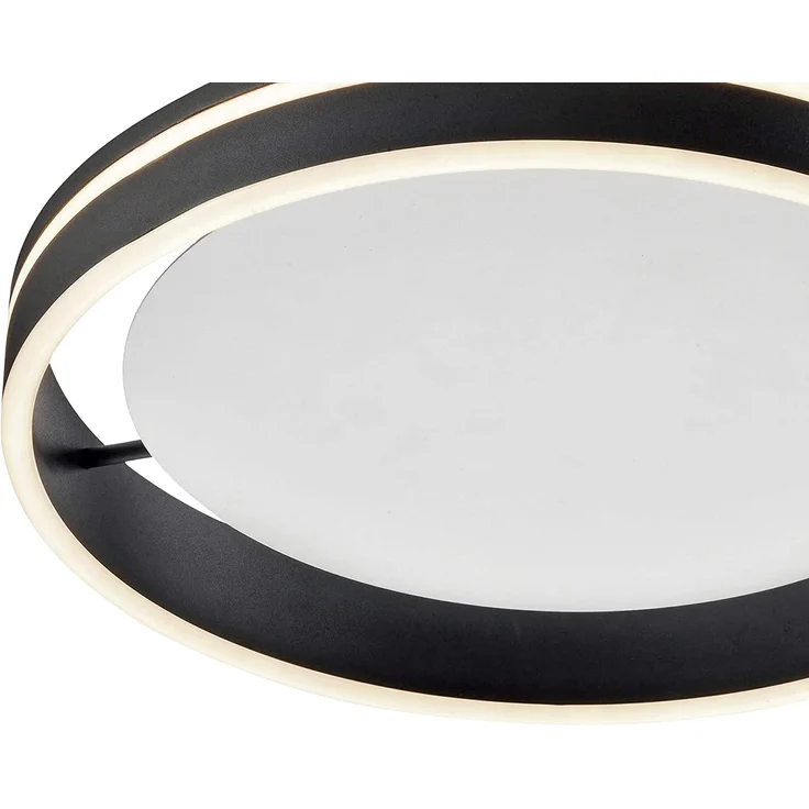 Paul Neuhaus Q-Vito 8414-13 LED Deckenleuchte, Amazon Alexa kompatibel Smart Home, dimmbar per Fernbedienung, warmweiß - kaltweiß, Ringform, anthrazit – Bild 2