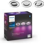 Philips Lighting Hue LED-Deckenstrahler Hue White & Color Ambiance Centura Einbauspot 3 flg. weiß 3x350lm GU10 17.1W