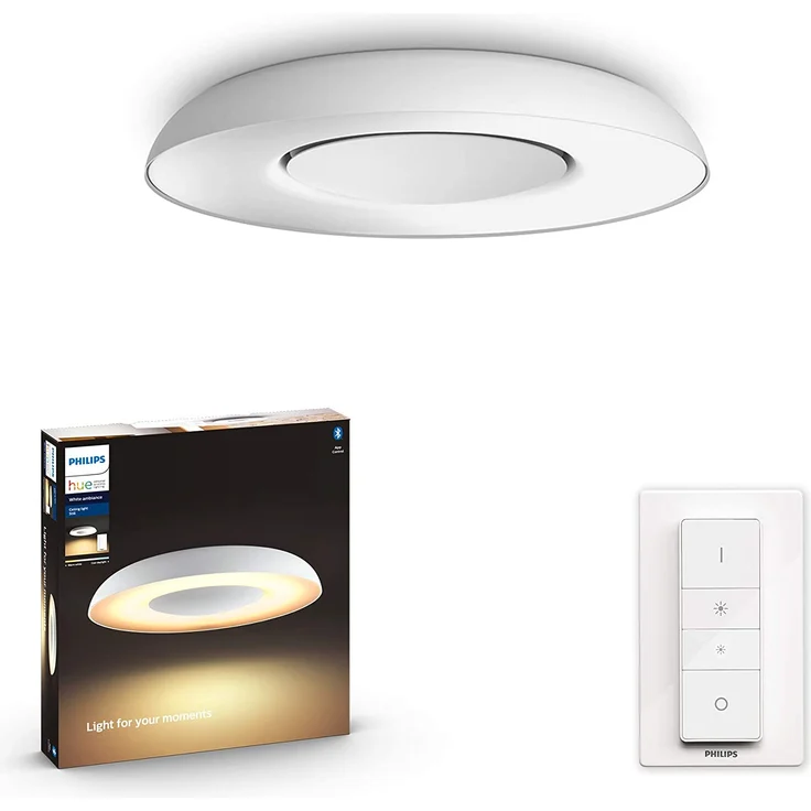 Philips Lighting Hue LED-Deckenstrahler 871951434137100 Hue White Ambiance Still Deckenleuchte weiß 2400lm inkl. Dimmschalter LED – Bild 1