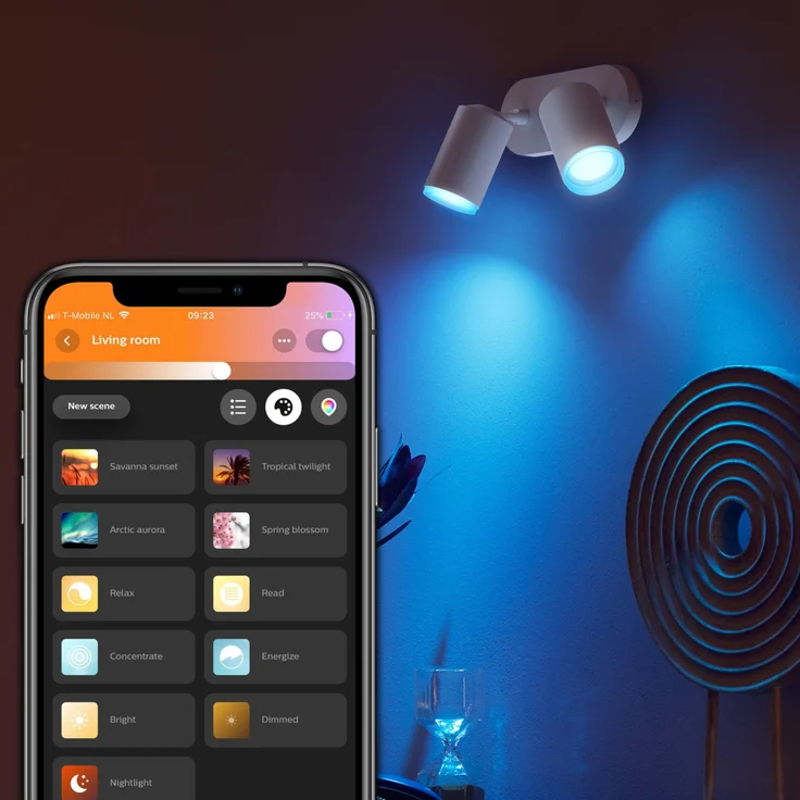 Philips Lighting Hue LED-Wandstrahler 5063231P7 Fugato GU10 11.4W Warmweiß bis Kaltweiß – Bild 4