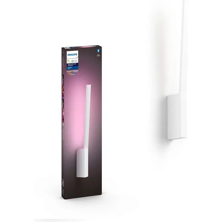 Philips Lighting Hue LED-Wandstrahler 871951434344300 Hue White & Color Ambiance Liane Wandleuchte weiß 900lm LED fest eingebaut 12.2W