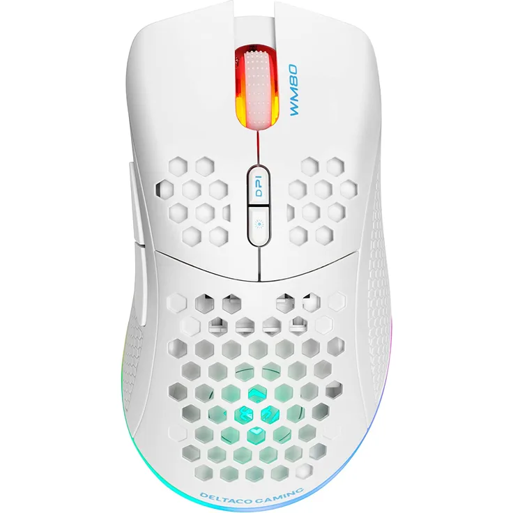 Deltaco Gaming GAM-120-W USB, Kabellos Gaming-Maus Optisch Weiß