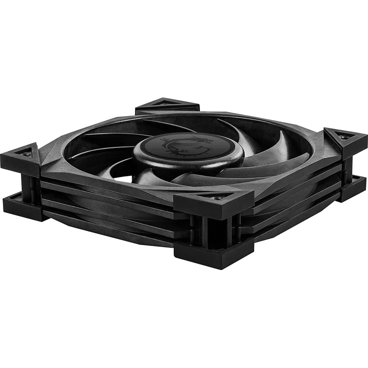 MSI MEG Silent Gale P12 120 mm Gehäuse Lüfter, 1 x 120 mm Lüfter, 0 RPM Modus, 4-Pin Connector, schwarz - Preisvergleich – Bild 8