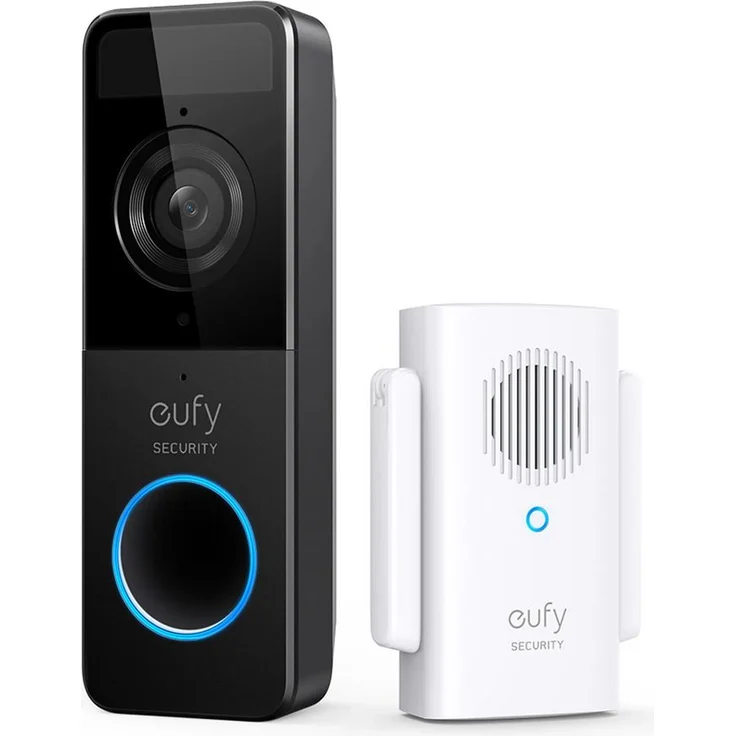 eufy Security Video Doorbell 1080p, inkl. Gong, mit Akku, WLAN, Full HD, Türsprechanlage, schwarz, weiß (E8220311) – Bild 2