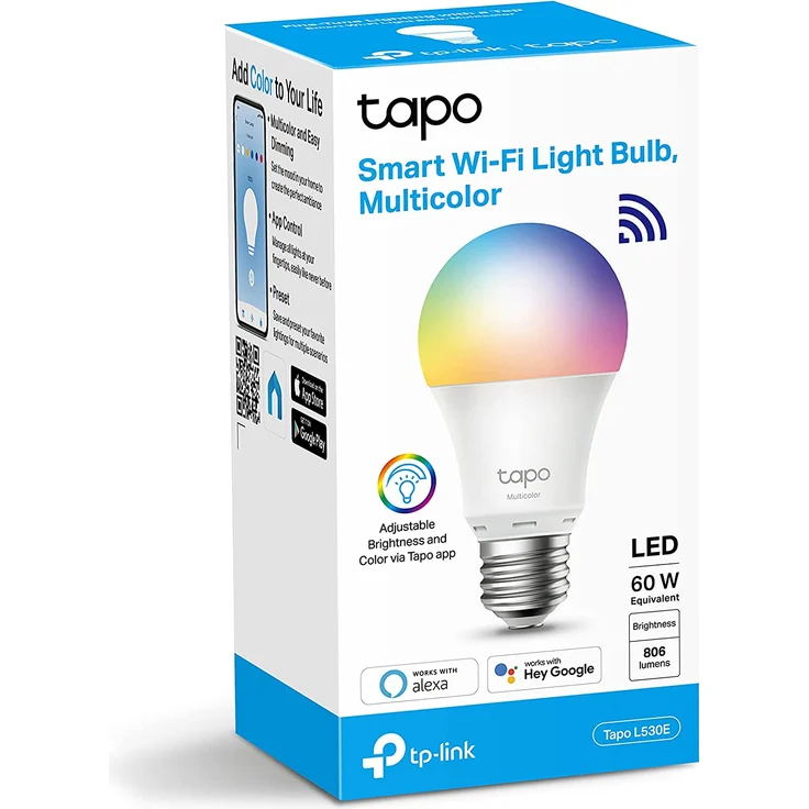 TP-Link Tapo L530E Smarte WLAN Glühbirne E27, Energie sparen, mehrfarbige dimmbare smarte Lampe, kompatibel mit Amazon Alexa, Google Assistant, Tapo App, Abläufe und Zeitpläne, kein Hub notwendig – Bild 6