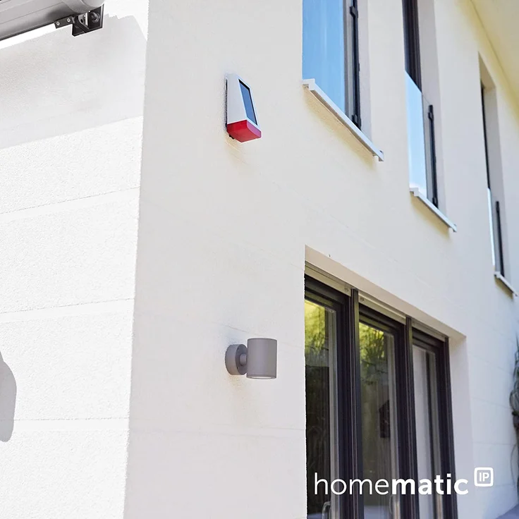 Homematic IP HmIP-ASIR-O Smart Home Alarmsirene – außen, unk-Außensirene mit Solarpanel und App-Funktion, kabellose Sirene mit Solarpanel, warnt hörbar, sichtbar und per Push-Nachricht (153208A0) – Bild 7