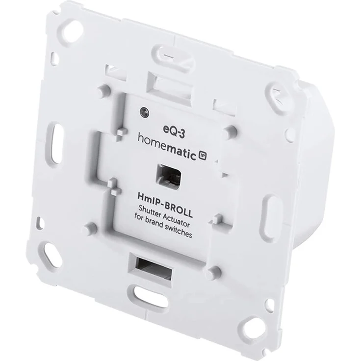 Homematic IP Rollladenaktor für Markenschalter, intelligente Steuerung von Rollläden und Markisen, auch per kostenloser App, 71 x 71 mm, grau (HmIP-BROLL) – Bild 5