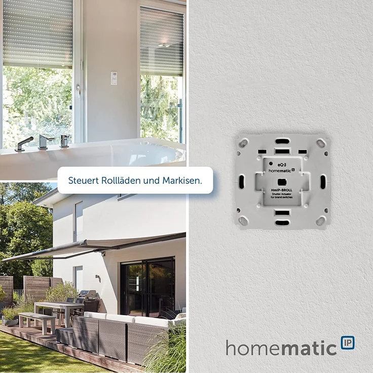 Homematic IP HmIP-SK15 Smart Home Starter Set Beschattung – WLAN, intelligente Steuerung von Rollläden und Markisen, auch per kostenloser App (156450A0) – Bild 4