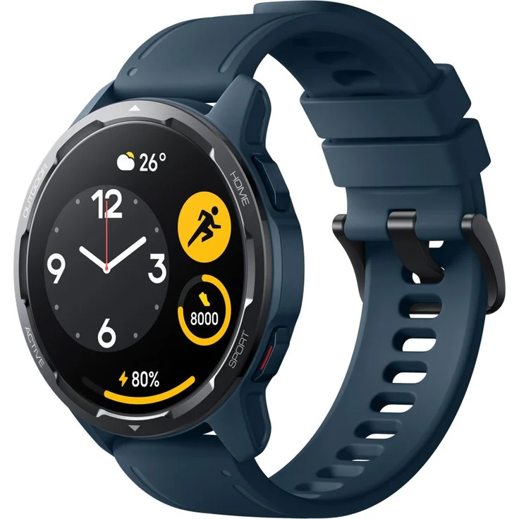 Xiaomi Watch S1 Active GL Smartwatch GPS, Unisex, 46,5 mm, TPU-Armband, Ocean Blue – Bild 1