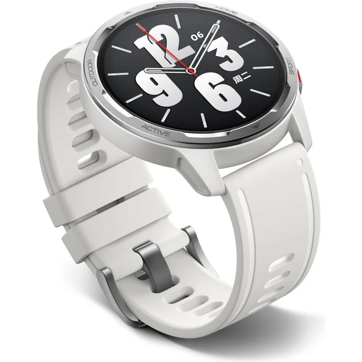 Xiaomi Watch S1 Active GL Smartwatch GPS, Unisex, 46,5 mm, TPU-Armband, Moon White – Bild 2