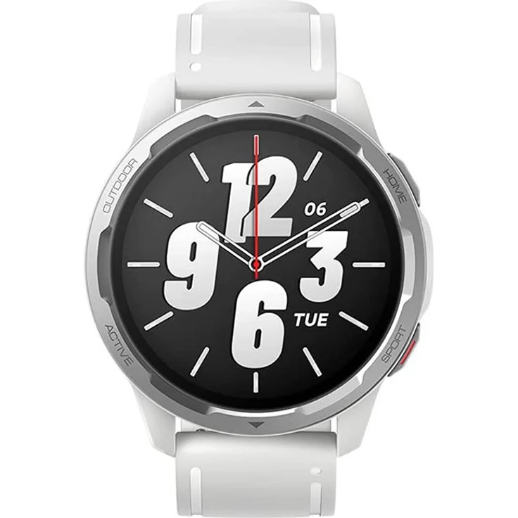 Xiaomi Watch S1 Active GL Smartwatch GPS, Unisex, 46,5 mm, TPU-Armband, Moon White – Bild 4