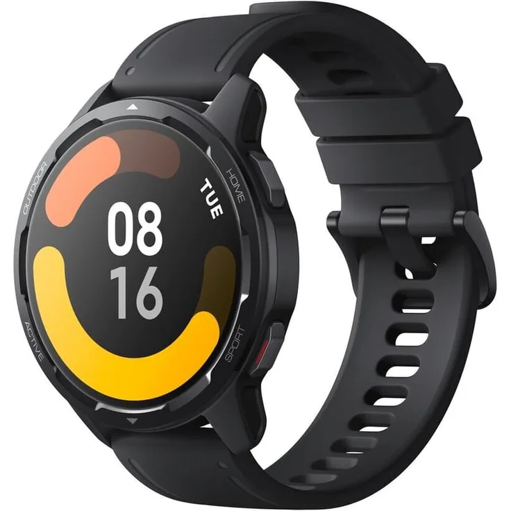 Xiaomi Watch S1 Active GL Smartwatch GPS, Unisex, 46,5 mm, TPU-Armband, Space Black