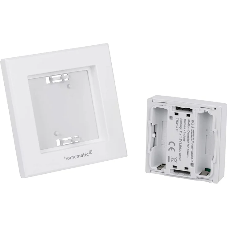 Homematic IP HmIP-SMI55-2 Smart Home Bewegungsmelder für 55er Rahmen – innen, Zubehör für Ihr Homematic IP Smart Home mit App-Funktion, für Alarmlösung, schaltet Leuchten, Wandschalter, Energie sparen, weiß (156242A0) – Bild 8