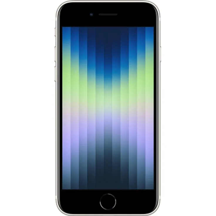 Apple iPhone SE 2022 5G (3. Generation) Smartphone 11,94cm (4,7 Zoll) IPS-Display, 128GB interner Speicher, 4GB RAM, iOS 15, Starlight (MMXK3ZD/A) – Bild 2