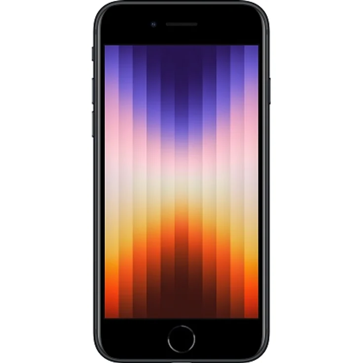 Apple iPhone SE 2022 5G (3. Generation) Smartphone 11,94cm (4,7 Zoll) IPS-Display, 64GB interner Speicher, 4GB RAM, iOS 15, Midnight (MMXF3ZD/A) – Bild 2