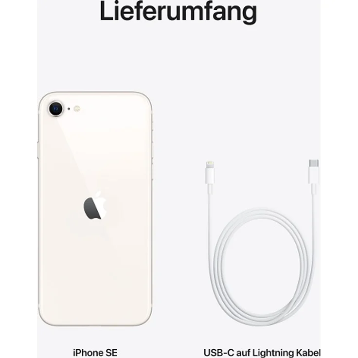 Apple iPhone SE 2022 5G (3. Generation) Smartphone 11,94cm (4,7 Zoll) IPS-Display, 128GB interner Speicher, 4GB RAM, iOS 15, Starlight (MMXK3ZD/A) – Bild 11