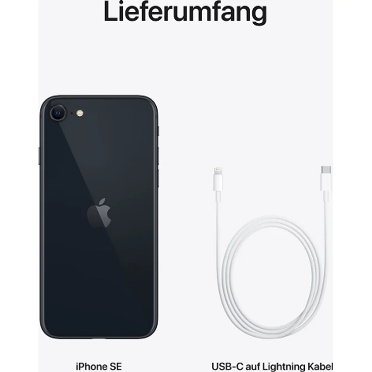 Apple iPhone SE 2022 5G (3. Generation) Smartphone 11,94cm (4,7 Zoll) IPS-Display, 128GB interner Speicher, 4GB RAM, iOS 15, Midnight (MMXJ3ZD/A) – Bild 11