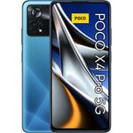 Xiaomi POCO X4 Pro 5G Smartphone (6,67 Zoll) AMOLED-Display, 128GB interner Speicher, 6GB RAM, Hybrid-SIM, Android 11, Laser Blue