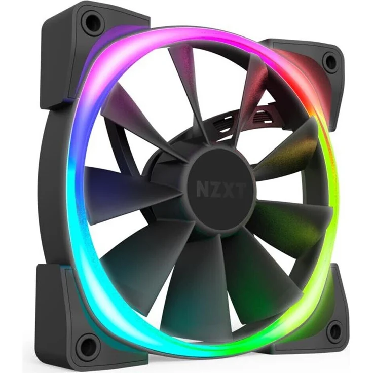 NZXT Aer RGB 2 Twin Starter 140x140x26 Gehäuselüfter, schwarz, 2er Pack inkl. (HF-2814C-DB) - Preisvergleich – Bild 2