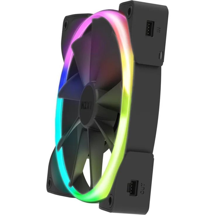 NZXT Aer RGB 2 Twin Starter 140x140x26 Gehäuselüfter, schwarz, 2er Pack inkl. (HF-2814C-DB) - Preisvergleich – Bild 3