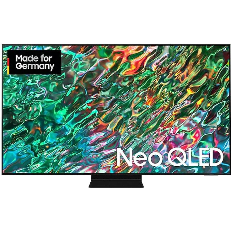 Samsung GQ65QN90BAT 163 cm (65 Zoll) Neo QLED Mini LED 4K Smart TV (Ultra HD, HDR, Direct LED) Twin-HD-Triple-Tuner (Sat, Antenne, Kabel) Modelljahr 2022 Energieklasse G (DE-Modell) – Bild 1