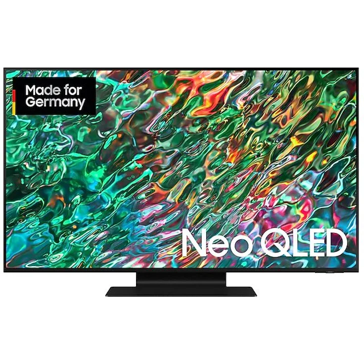 Samsung GQ43QN90BAT 108 cm (43 Zoll) Neo QLED Mini LED 4K Smart TV (Ultra HD, HDR, Direct LED) Twin-HD-Triple-Tuner (Sat, Antenne, Kabel) Modelljahr 2022 Energieklasse G (DE-Modell) – Bild 1