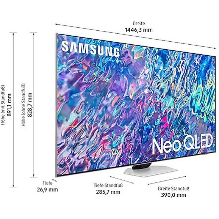 Samsung GQ65QN85BAT 163 cm (65 Zoll) Neo QLED Mini LED 4K Smart TV (Ultra HD, HDR, Direct LED) Twin-HD-Triple-Tuner (Sat, Antenne, Kabel) Modelljahr 2022 Energieklasse F (DE-Modell) – Bild 7