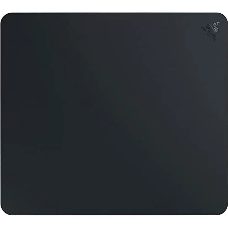 Razer Atlas - Glasmausmatte (Premium gehärtetes Glas, Ultra-Glatte Oberfläche, Mikrogeätzte Oberfläche, Schmutz- und kratzabweisend, Leisere Mausbewegungen, rutschfeste Gummibasis) Schwarz – Bild 1