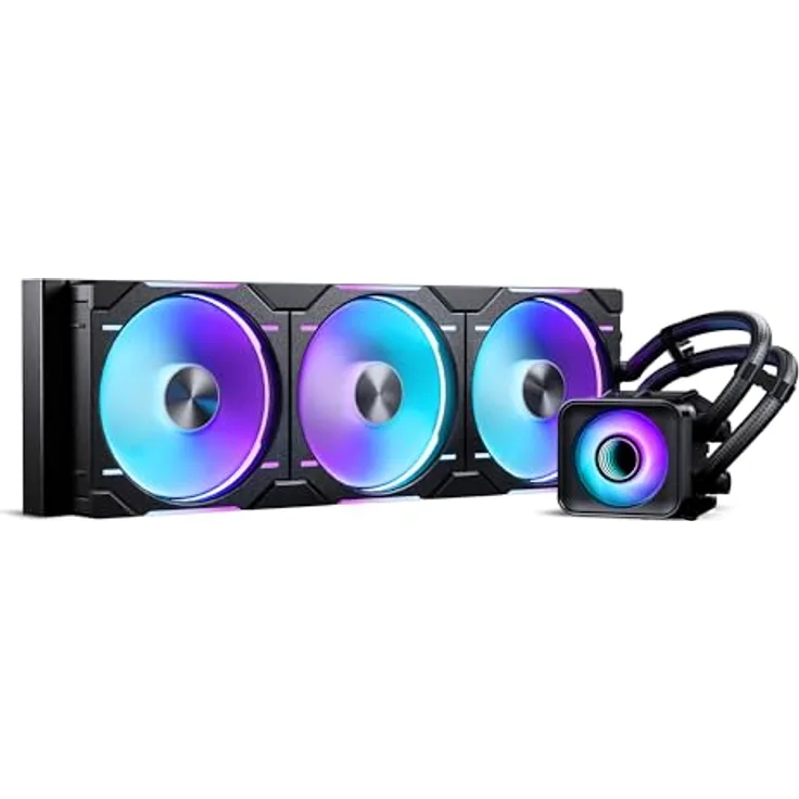 Phanteks Glacier One 420D30 X2 DRGB, 420mm AiO Wasserkühlung für CPU, schwarz, mit DRGB-Beleuchtung