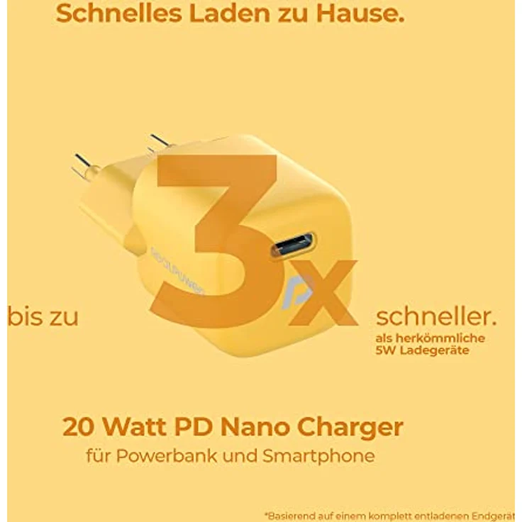 RealPower PB-10000 PowerPack PD Ladeset Powerbank mit 22.5W Power und 10.000mAh Kapazität, Nano USB-C Ladegerät, Schnellladekabel, kompatibel mit iPhone ProMax, iPad, Samsung Galaxy, Google Pixel usw. – Bild 3