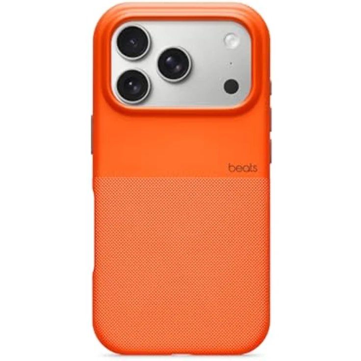 Beats iPhone 17 Pro Max Rugged Case mit MagSafe und Kamerasteuerung, sturzfest, matte Außenseite, Innenfutter aus Mikrofaser – Nevada Orange – Bild 1
