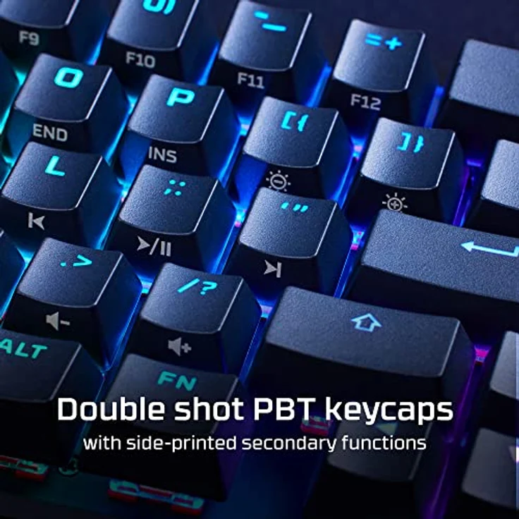 HyperX Alloy Origins 65 – Mechanische Gaming-Tastatur - Ultrakompakter 60% Formfaktor - HyperX Red Switch (Linear) - Double Shot PBT-Keycaps- RGB-LED Hintergrundbeleuchtung – Bild 4