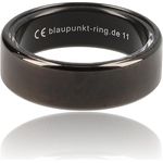 Blaupunkt Smart Ring PRO, Titan Fitness- und Gesundheitsring mit Schritt- und Schlafmonitor, Puls- und Blutsauerstoffmessung, IP68, Schwarz, Größe 7